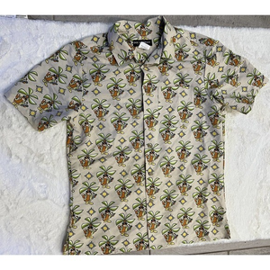 DOC & AMELIA‎ premiere Mens size Medium Button Front Shirt hawaiian print